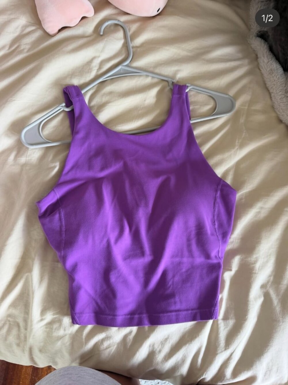 lulu high neck align tank
